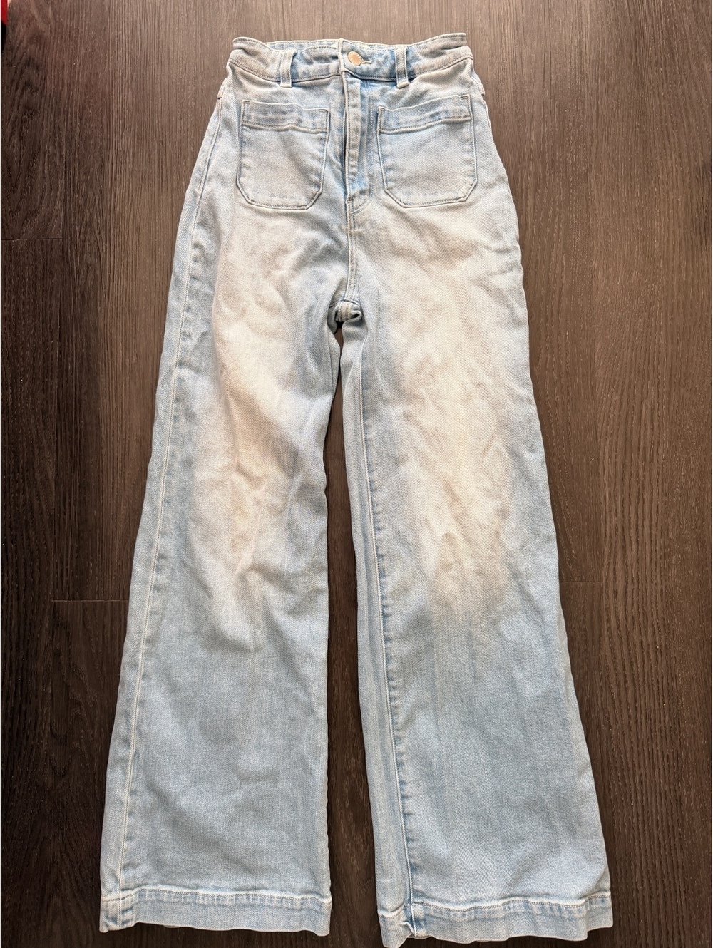 Rolla’s Sailor High Rise Wide Leg Light Jeans Size 25